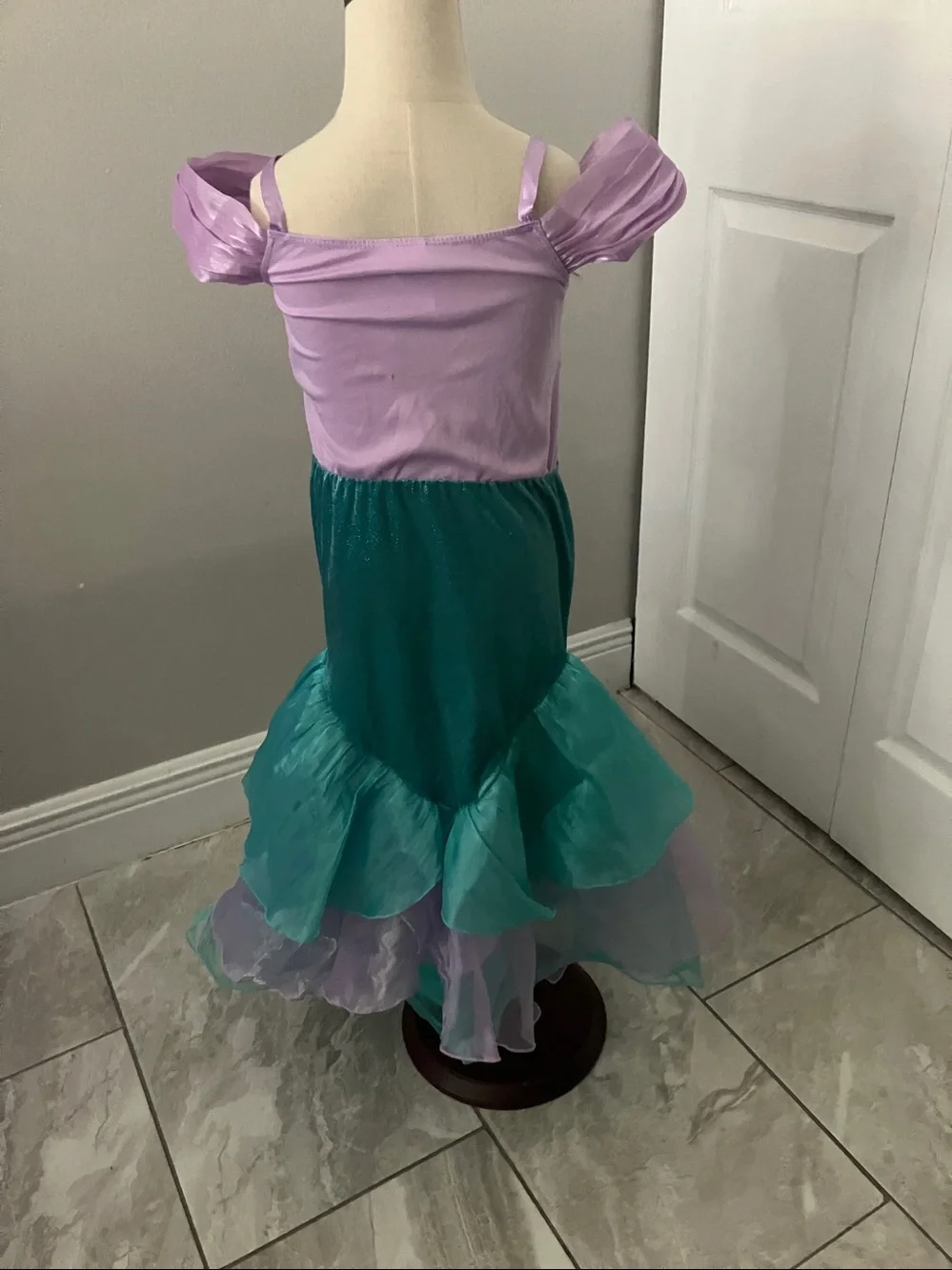 Disney Girls Ariel Costume Dress Up Halloween Birthday Play | 5-6